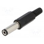 Plug; DC supply; female; 5.5/2.1mm; with strain relief; for cable XNES/J210B LUMBERG