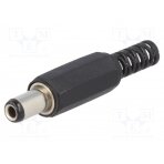 Plug; DC supply; female; 5.5/2.5mm; 5.5mm; 2.5mm; for cable; 9mm PC-2.5/5.5