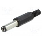 Plug; DC supply; female; 5.5/2.5mm; with strain relief; for cable XNES/J250B LUMBERG