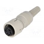 Plug; DIN; female; PIN: 5; Layout: 240°; straight; for cable MAK5100 HIRSCHMANN