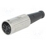 Plug; DIN; female; PIN: 7; Layout: 270°; straight; for cable; 34V; 2A 600-0700 DELTRON