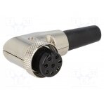 Plug; microphone; female; PIN: 8; with strain relief; for cable MIC368 NINIGI