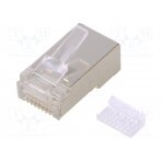Plug; RJ45; PIN: 8; Cat: 5e; shielded; Layout: 8p8c; for cable; male LOG-MP0004 LOGILINK