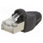 Plug; RJ45; PIN: 8; Cat: 5e; shielded,with protection; gold-plated LOG-MP0012 LOGILINK