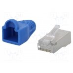 Plug; RJ45; PIN: 8; Cat: 5e; shielded,with protection; gold-plated LOG-MP0014 LOGILINK