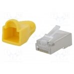 Plug; RJ45; PIN: 8; Cat: 5e; shielded,with protection; gold-plated LOG-MP0015 LOGILINK