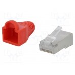 Plug; RJ45; PIN: 8; Cat: 5e; shielded,with protection; gold-plated LOG-MP0016 LOGILINK