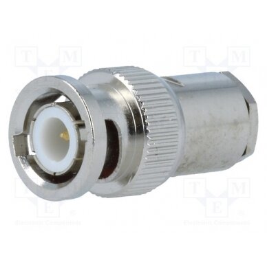 Plug; BNC; male; straight; 75Ω; RG59; clamp,crimped; for cable BNC-205 1