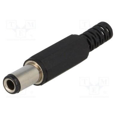 Plug; DC supply; female; 6.3/3.1mm; 6.3mm; 3.1mm; for cable; 10mm PC-3.1/6.3 1