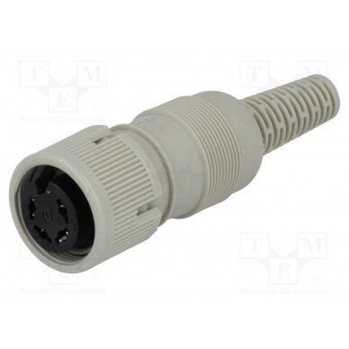 Plug; DIN; female; PIN: 4; Layout: 216°; straight; for cable MAK4100 HIRSCHMANN