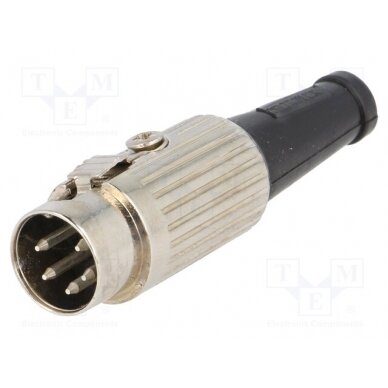 Plug; DIN; male; PIN: 5; Layout: 240°; straight; for cable; soldering 590-0510 DELTRON 1