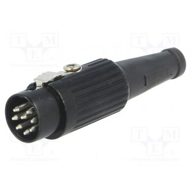 Plug; DIN; male; PIN: 8; Layout: 270°; straight; for cable; soldering 591-0800 DELTRON 1