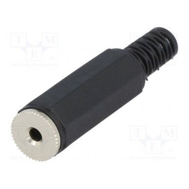 Plug; Jack 2,5mm; female; mono,with strain relief; ways: 2 JC-119 1