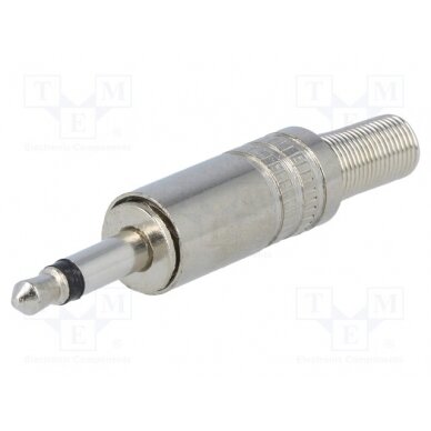Plug; Jack 3,5mm; male; mono; ways: 2; straight; for cable JC-007 1