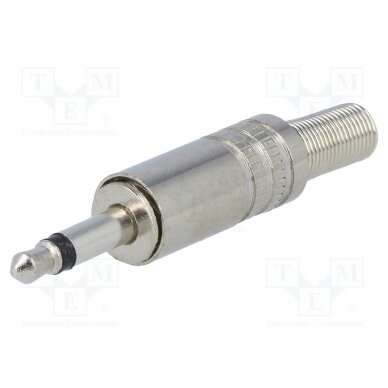 Plug; Jack 3,5mm; male; mono; ways: 2; straight; for cable JC-007