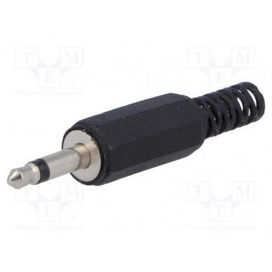 Plug; Jack 3,5mm; male; mono,with strain relief; ways: 2; straight JC-005 1