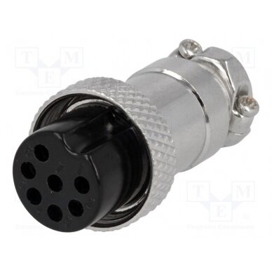 Plug; microphone; female; PIN: 7; for cable; straight MIC327 1