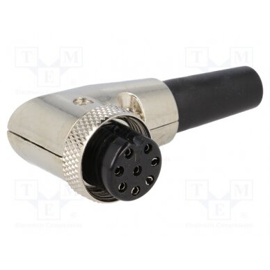 Plug; microphone; female; PIN: 8; with strain relief; for cable MIC368 NINIGI 1