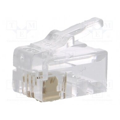 Plug; RJ10; PIN: 4; unshielded; gold-plated; Layout: 4p4c; 26AWG P126 LUMBERG 1
