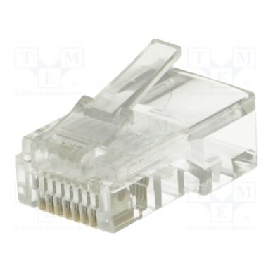 Plug; RJ45; PIN: 8; Cat: 5e; unshielded; Layout: 8p8c; for cable; male LOG-MP0002 LOGILINK 1