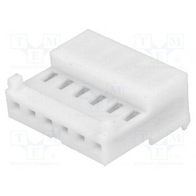 Plug; wire-board; female; PIN: 6; polarized; 2.54mm; IDC; for cable 3-643814-6 TE Connectivity 1