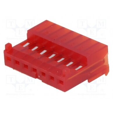 Plug; wire-board; female; PIN: 7; polarized; 2.54mm; IDC; for cable 3-643813-7 TE Connectivity 1