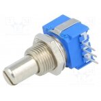 Potentiometer: shaft; THT; 1W; 5kΩ; ±10%; 290°; for PCB; linear; IP64 51AAA-B24-A13L BOURNS