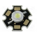 Power LED; STAR; white cold; 120°; P: 1W; 85÷100lm LL-HP60NWEB LUCKYLIGHT