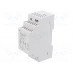 Power supply: switched-mode; for DIN rail; 30W; 24VDC; 1.25A; IP20 QOLTEC-50919 QOLTEC