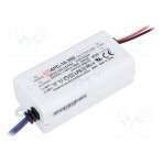 Power supply: switched-mode; LED; 16.8W; 12÷48VDC; 350mA; IP42 APC-16-350 MEAN WELL