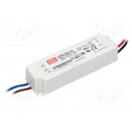 Power supply: switched-mode; LED; 20W; 12VDC; 1.67A; 90÷264VAC LPV-20-12 MEAN WELL