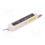 Power supply: switched-mode; LED; 20W; 12VDC; 1.6A; 220÷240VAC QOLTEC-50940 QOLTEC