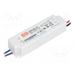 Power supply: switched-mode; LED; 20W; 15VDC; 1.33A; 90÷264VAC LPV-20-15 MEAN WELL