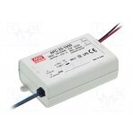 Power supply: switched-mode; LED; 25.2W; 15÷50VDC; 500mA; IP42 APC-25-500 MEAN WELL