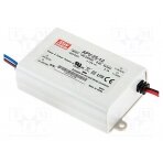 Power supply: switched-mode; LED; 25W; 12VDC; 2.1A; 90÷264VAC; IP42 APV-25-12 MEAN WELL