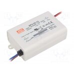 Power supply: switched-mode; LED; 36W; 12VDC; 3A; 90÷264VAC; IP42 APV-35-12 MEAN WELL