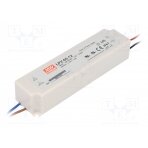Power supply: switched-mode; LED; 60W; 12VDC; 5A; 90÷264VAC; IP67 LPV-60-12 MEAN WELL