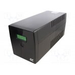 Power supply: UPS; 353x149x162mm; 600W; 1kVA; No.of out.sockets: 5 GC-UPS03 GREEN CELL