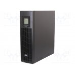 Power supply: UPS; 440x410x132mm; 1.6kW; 2kVA; 9Ah; Ubatt: 12V; RACK RTS-LI-2K0-3U-LCD IPS