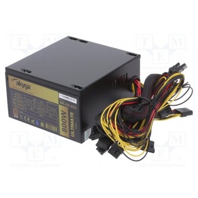 Power supply: computer; ATX; 800W; Ultimate; Features: fan 12cm AK-U4-800 AKYGA 1