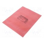 Protection bag; ESD; L: 254mm; W: 203mm; Thk: 75um; 100pcs; pink ATS-001-0014 ANTISTAT
