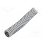 Protective tube; Size: 16; PVC; grey; L: 25m; -25÷60°C; 320N PW-6109-25 PAWBOL