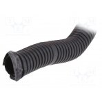 Protective tube; Size: 20; PVC; dark grey; L: 25m; 750N; Øint: 14.5mm PW-6100A-25/750P PAWBOL