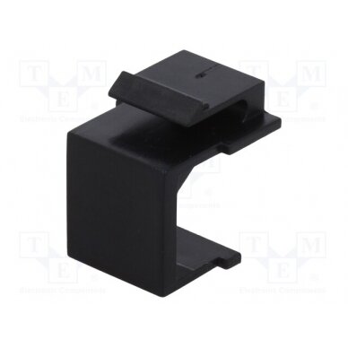 Protection cap; black; for panel mounting,snap fastener LOG-NK0091 LOGILINK 1