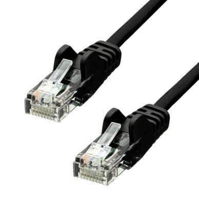 ProXtend CAT5e U/UTP CCA PVC Ethernet Cable Black 5m V-5UTP-05B 827328 Tinklo kabeliai