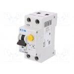 RCBO breaker; Inom: 6A; Ires: 30mA; Max surge current: 250A; 230VAC PFL6-6/1N/B/003 EATON ELECTRIC