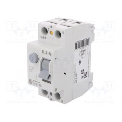 RCD breaker; Inom: 40A; Ires: 30mA; Max surge current: 250A; IP40 HNC-40/2/003 EATON ELECTRIC 1