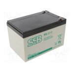 Re-battery: acid-lead; 12V; 12Ah; AGM; maintenance-free; 4.1kg ACCU-HP12-12/S SSB