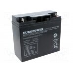 Re-battery: acid-lead; 12V; 20Ah; AGM; maintenance-free; EV ACCU-EV22-12/EUR EUROPOWER