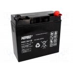 Re-battery: acid-lead; 12V; 24Ah; AGM; maintenance-free; 7kg ACCU-NBC24-12I NERBO